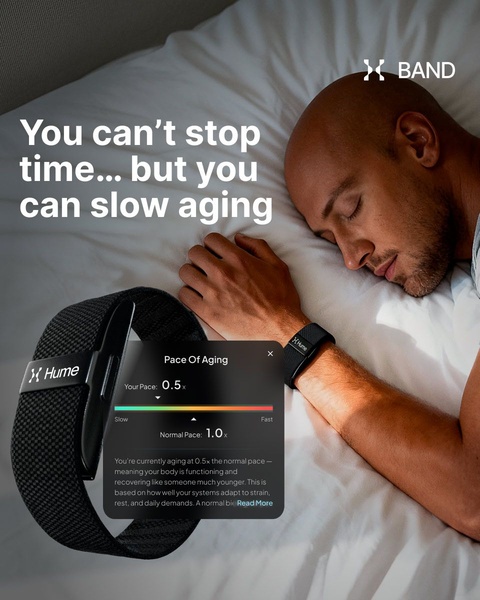 A high-performing advertisement for a wearable health tracker that visualizes biological aging data while the user sleeps, connecting rest to longevity.